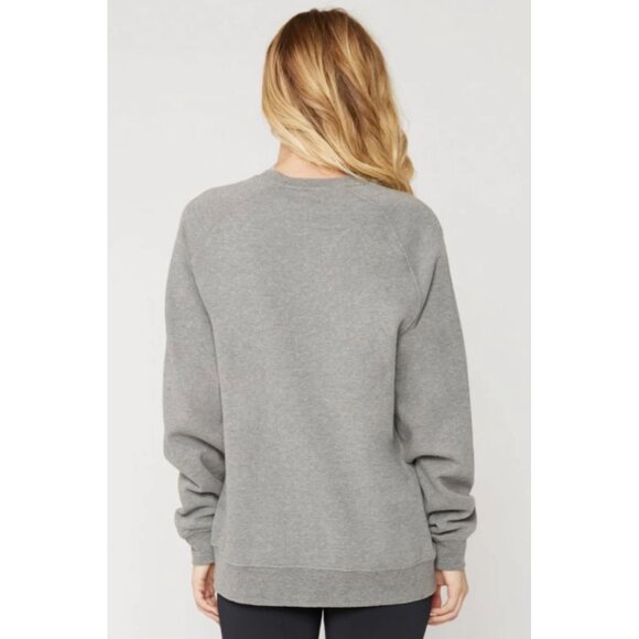 Sub_Urban Riot Good Vibes Graphic Crew Sweatshirt in Heather Grey XS - Picture 2 of 11